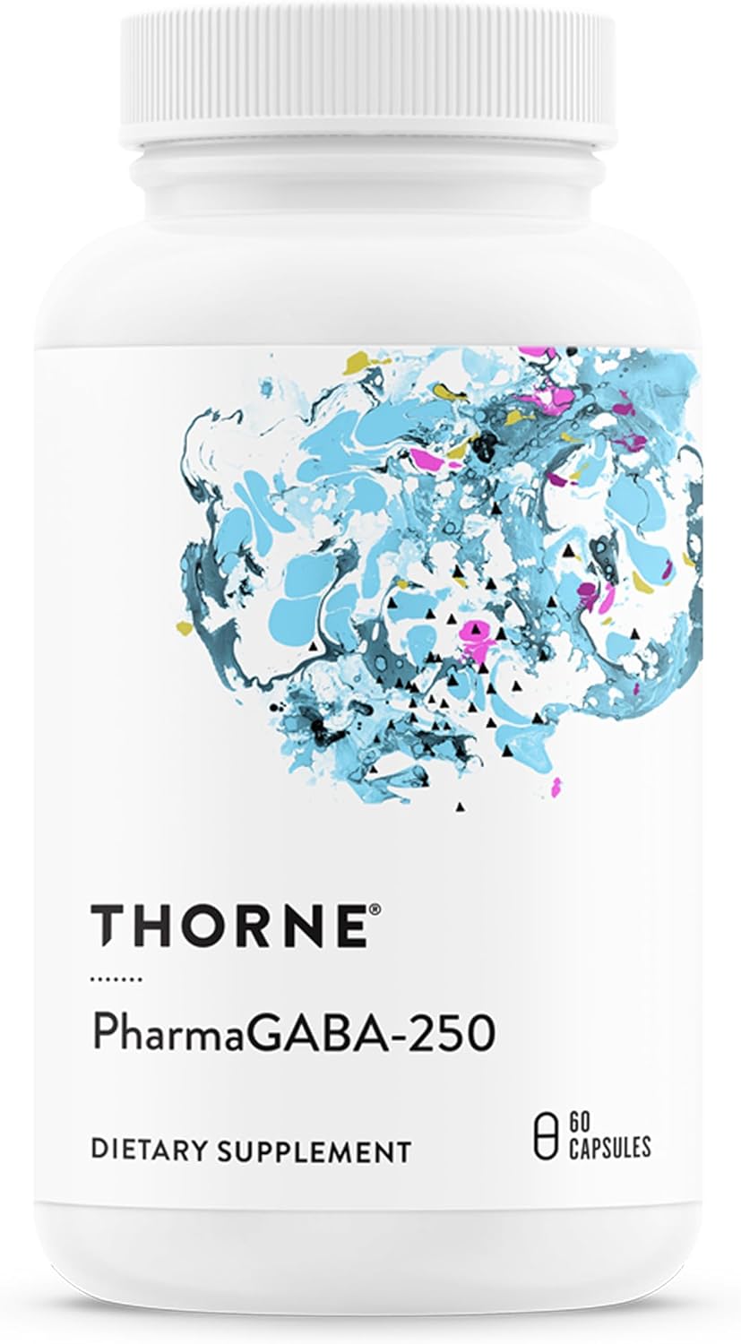 THORNE PharmaGABA-250 GABA Supplement for Calm and Focus