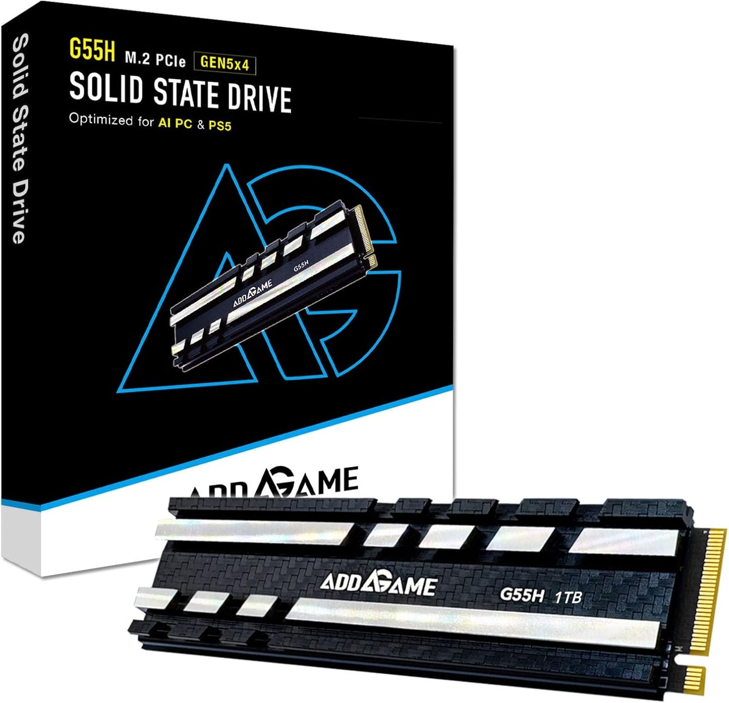 Addlink G55H 1TB PCIe 5.0 Gen5 NVMe M.2 SSD with Heatsink