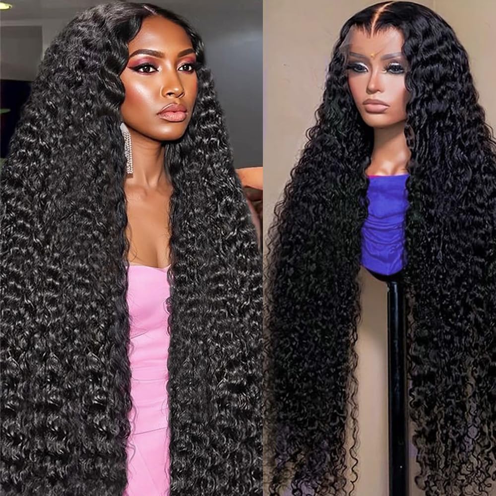 13x6 Deep Wave Lace Front Wigs for Natural Look and Comfort