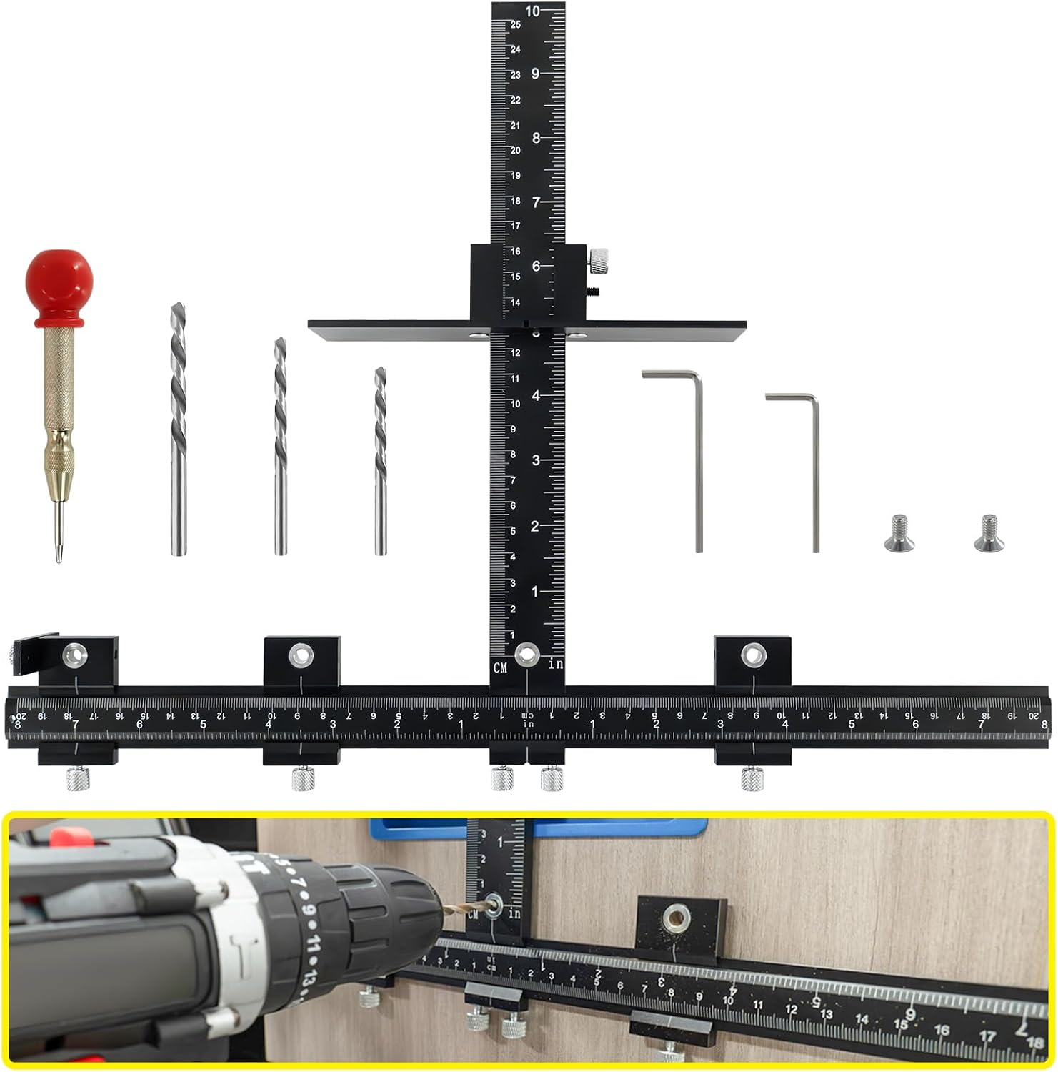 Aluminum Alloy Cabinet Hardware Jig for Precision Drilling