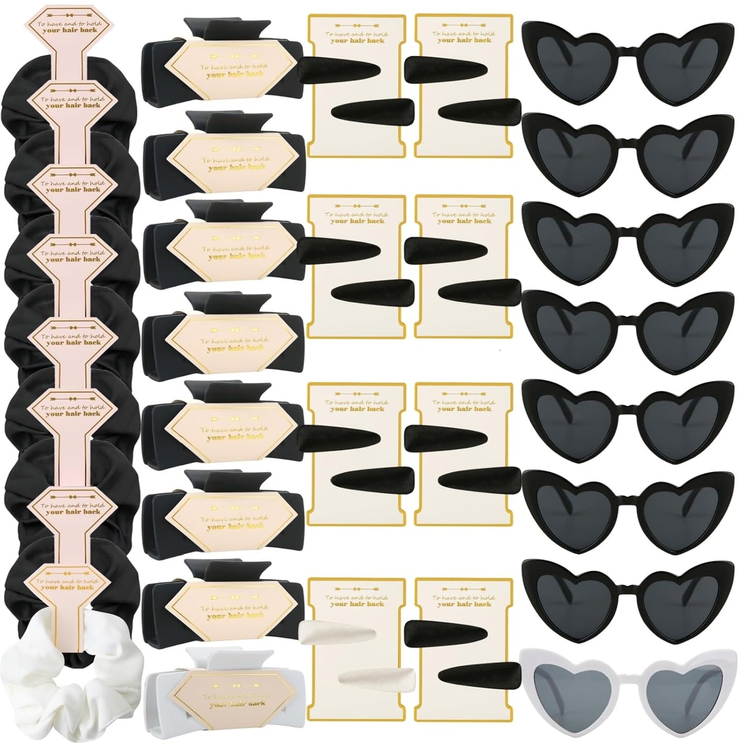 40pcs Bridesmaid Scrunchies Proposal Gifts for Wedding Party