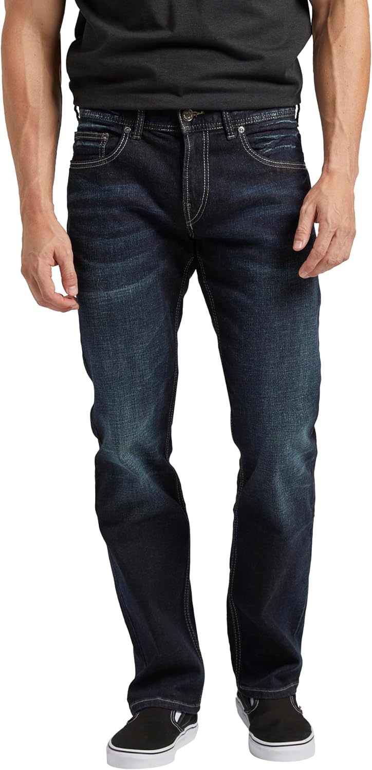 Allan Slim Fit Straight Leg Jeans for Men - Stylish Comfort