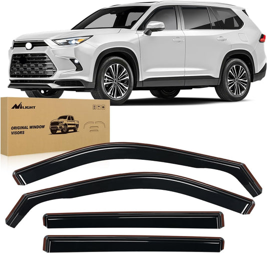 Nilight Window Deflectors for Toyota Highlander 2020-2025