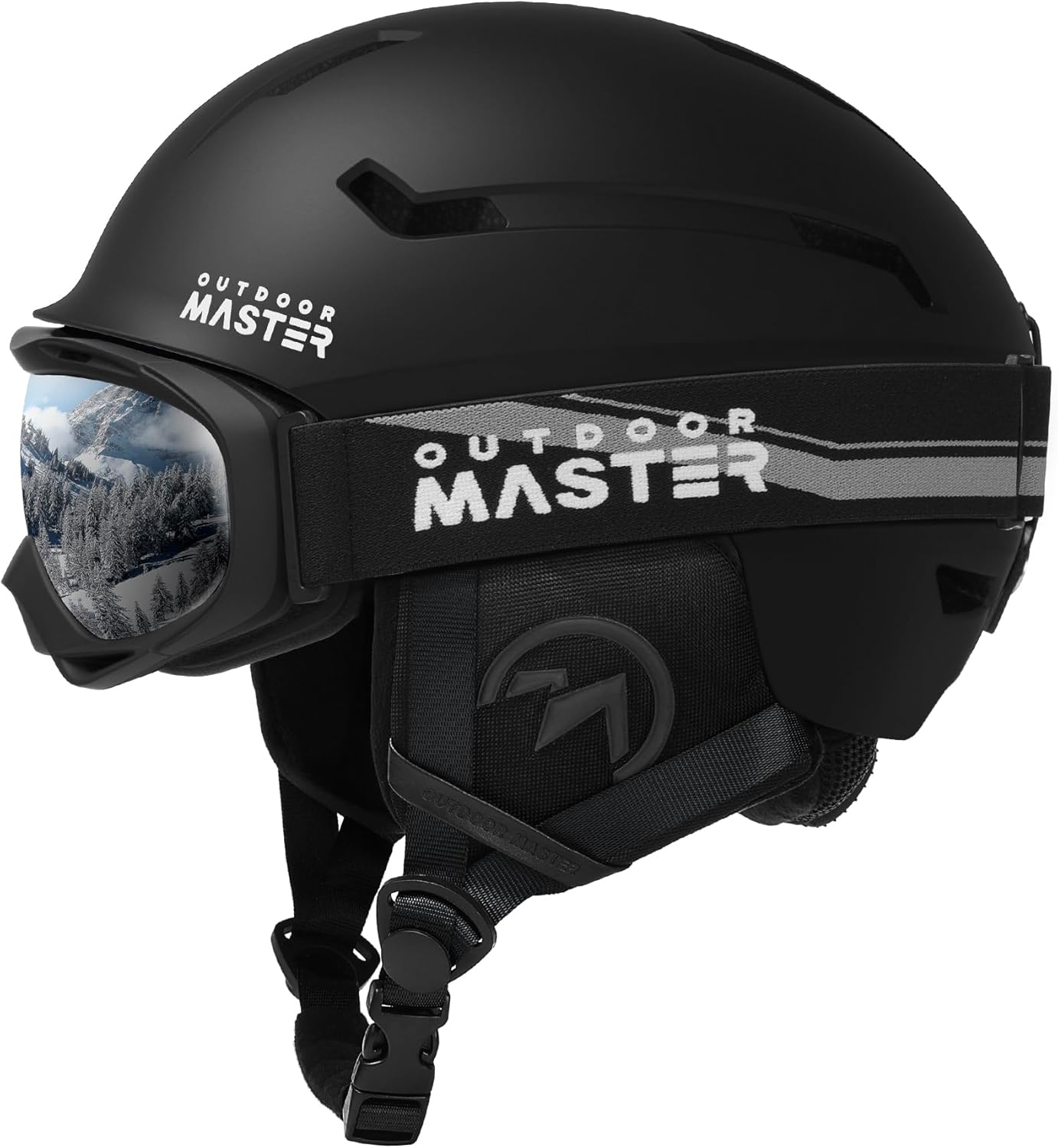 OutdoorMaster Ski Helmet Set for Ultimate Winter Sports Protection