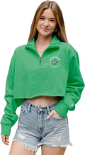 Blue 84 Dallas Stars Women's Cropped Quarter Zip Sweatshirt - Fan Crop