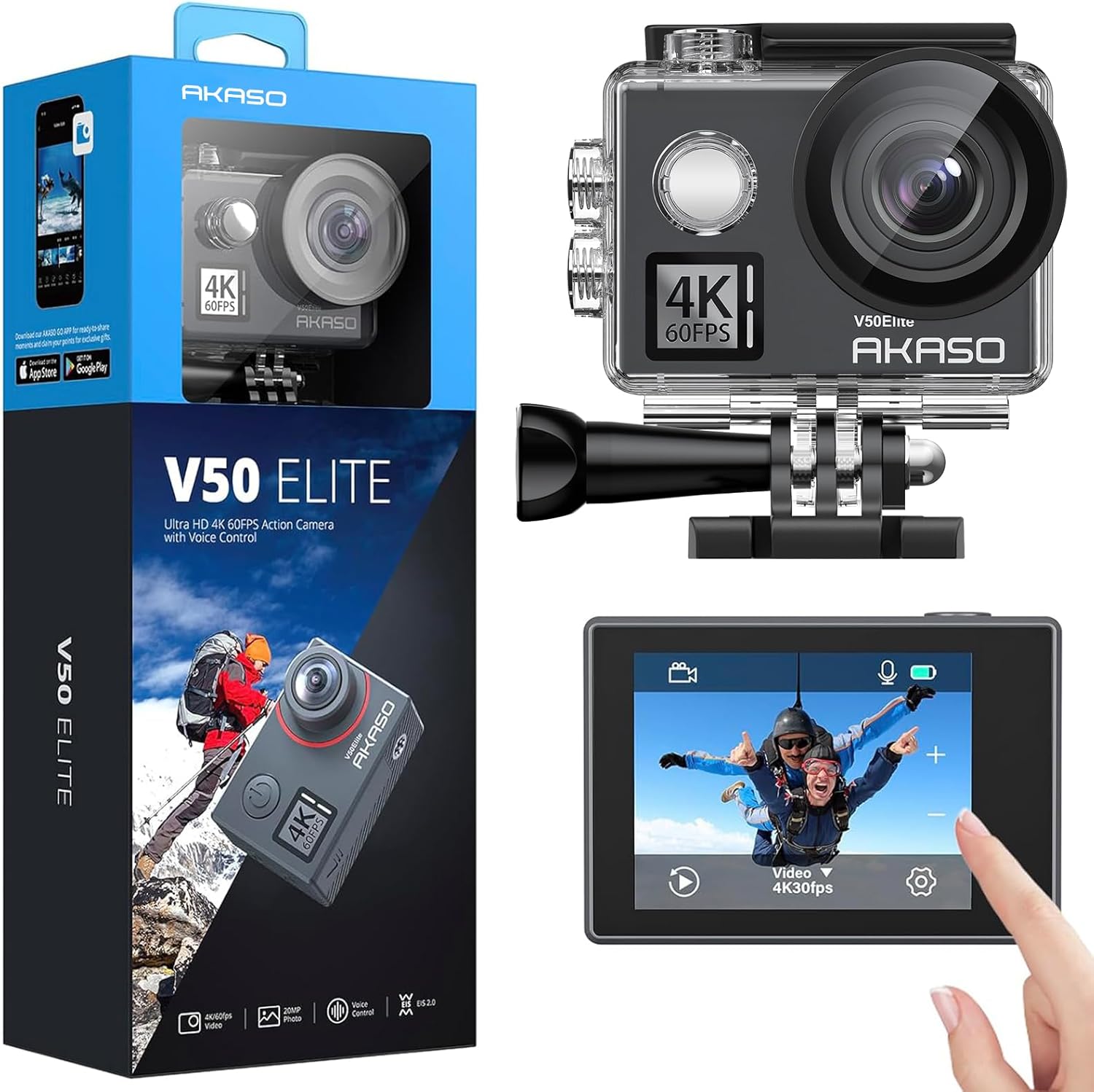 AKASO V50 Elite 4K60fps Touch Screen Action Camera