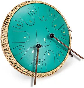14 Inch 15 Note Steel Tongue Drum for Music and Meditation