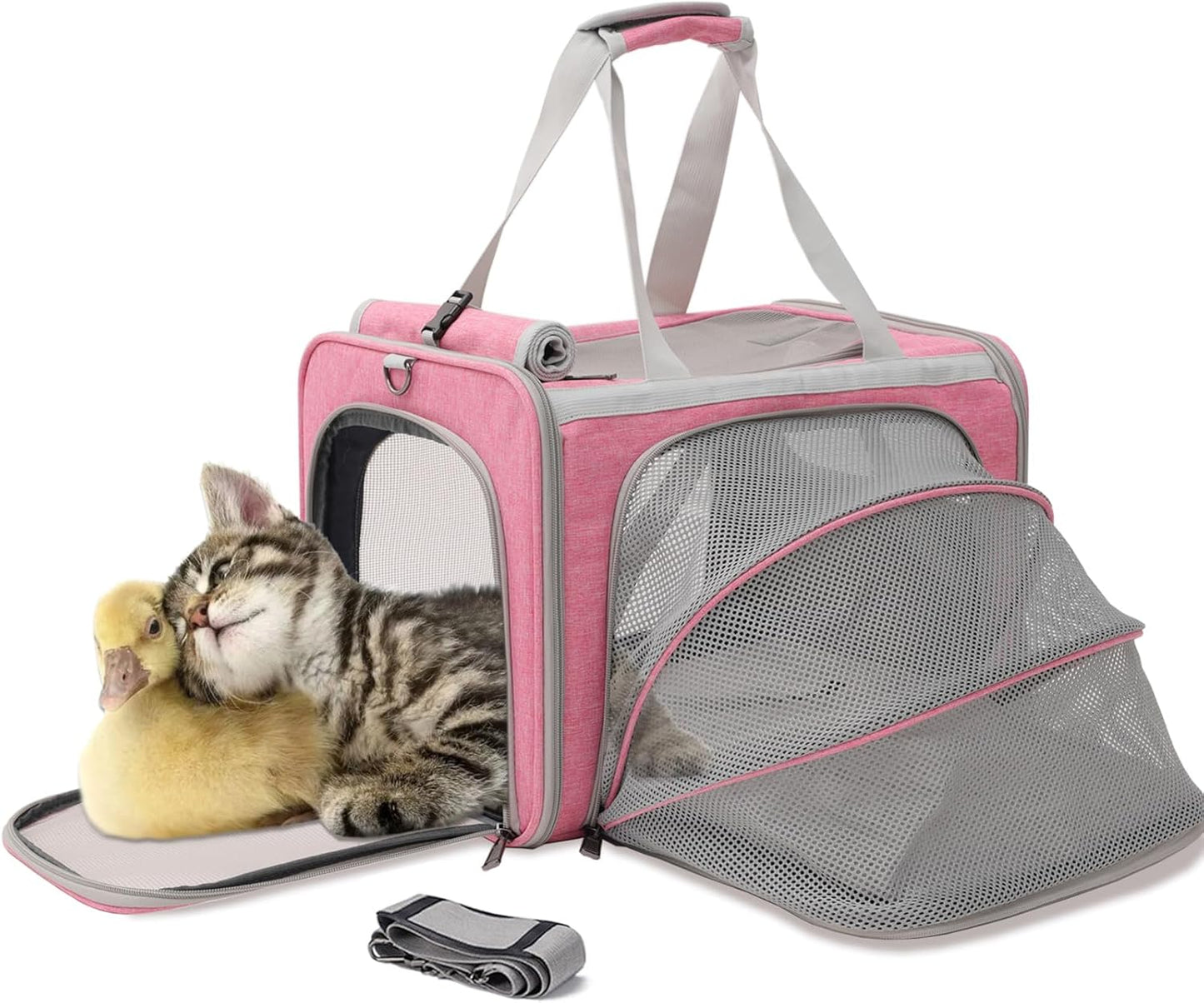 Soft Cat Carriers for Easy Travel with Pets - Expandable Design