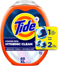 Tide Power PODs 45ct: Hygienic Clean, Free & Clear