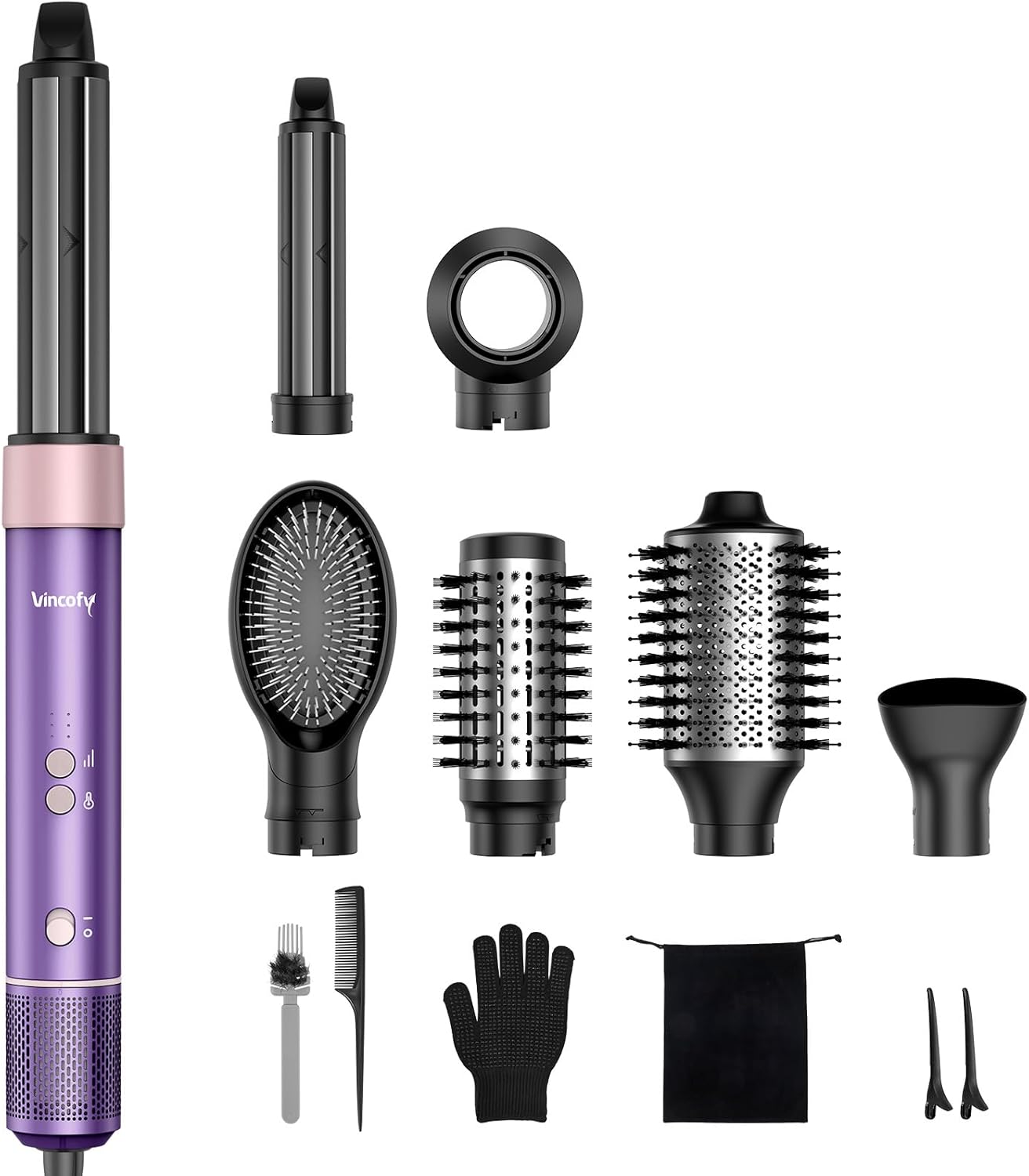 High-Speed Hair Dryer Brush with 7 in 1 Hot Air Styler