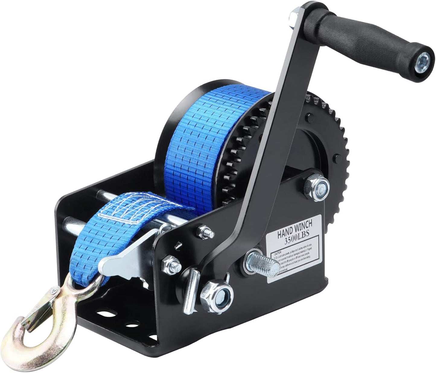 Boat Trailer Winch Hand Winch 3500lbs Heavy Duty Hook
