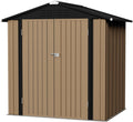 Flamaker Storage Shed Outdoor Metal Garden Shed 6 x 4 ft - Weather