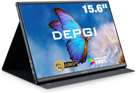 DEPGI 15.6 Portable QLED Monitor: FHD, 95% NTSC, 1ms Response