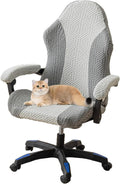 Gaming Chair Cover Stretchable with Armrest Covers - Gray