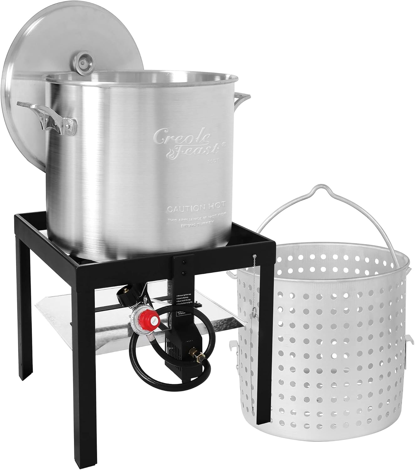 Creole Feast SBK0801 80 Qt Seafood Boiling Kit for Outdoor Cooking