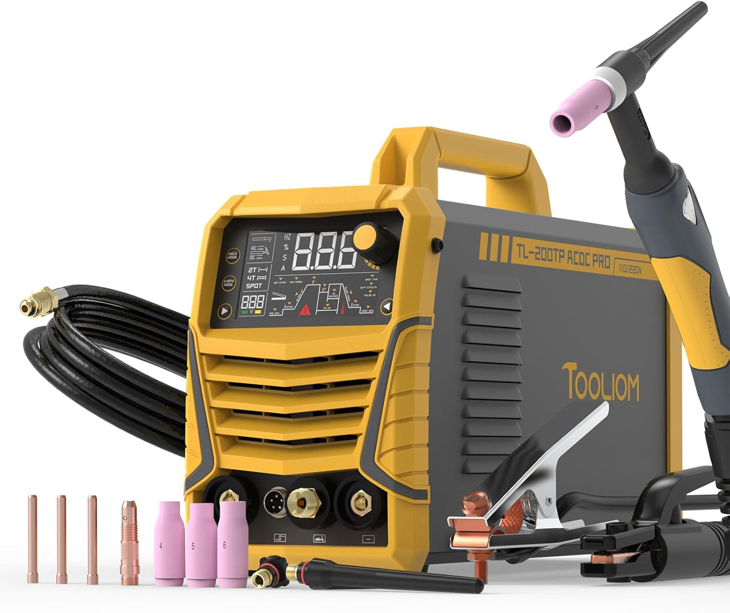 TOOLIOM 200A Dual Voltage TIG Welder with Pulse