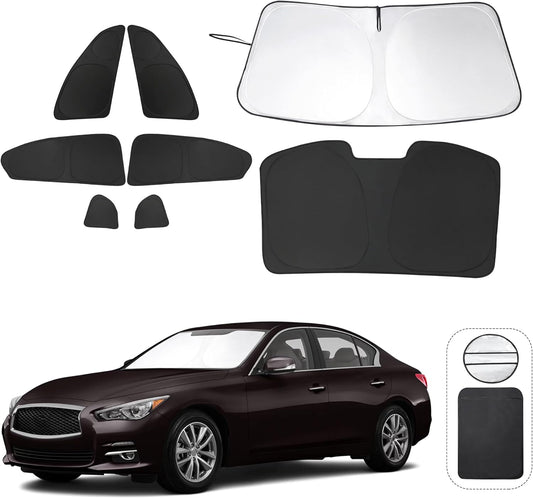 8PCS Window Shades for Q50 2014-2024: Ultimate Sun Protection