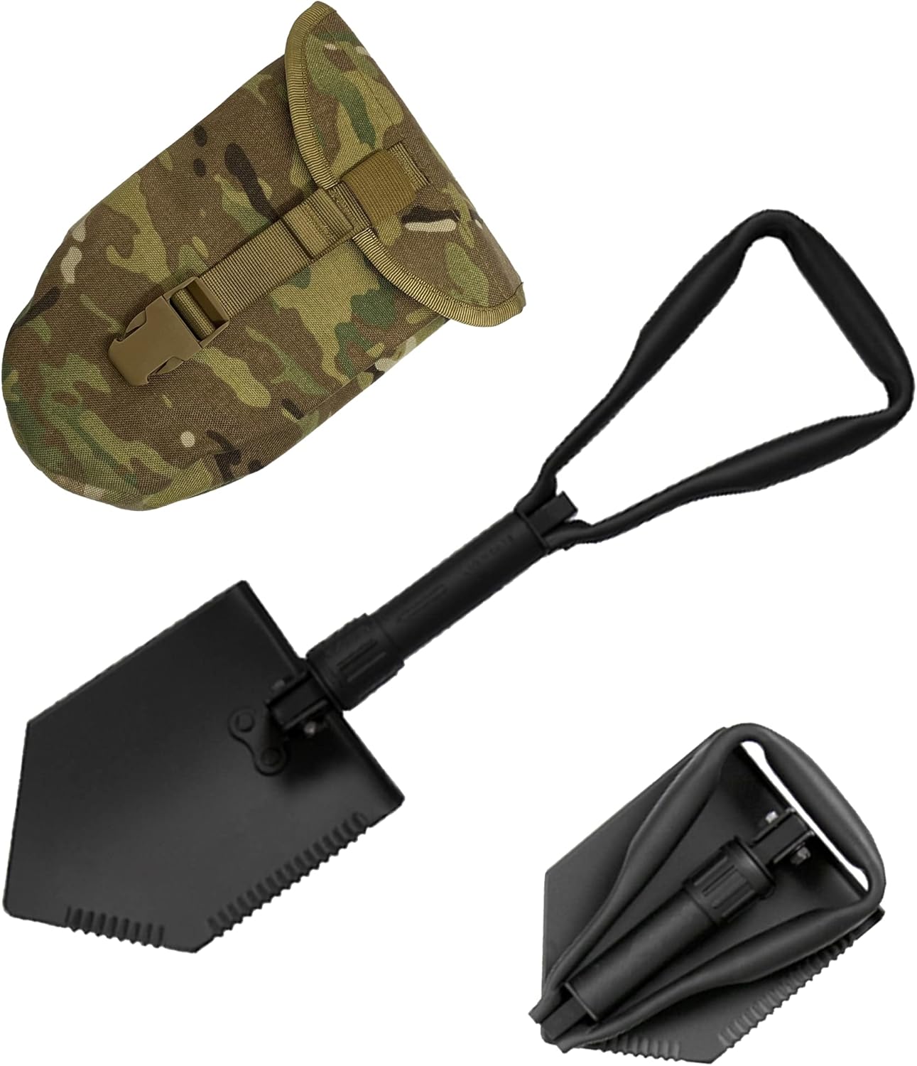 USGI Industries Military Style Tri-Fold Shovel for Camping