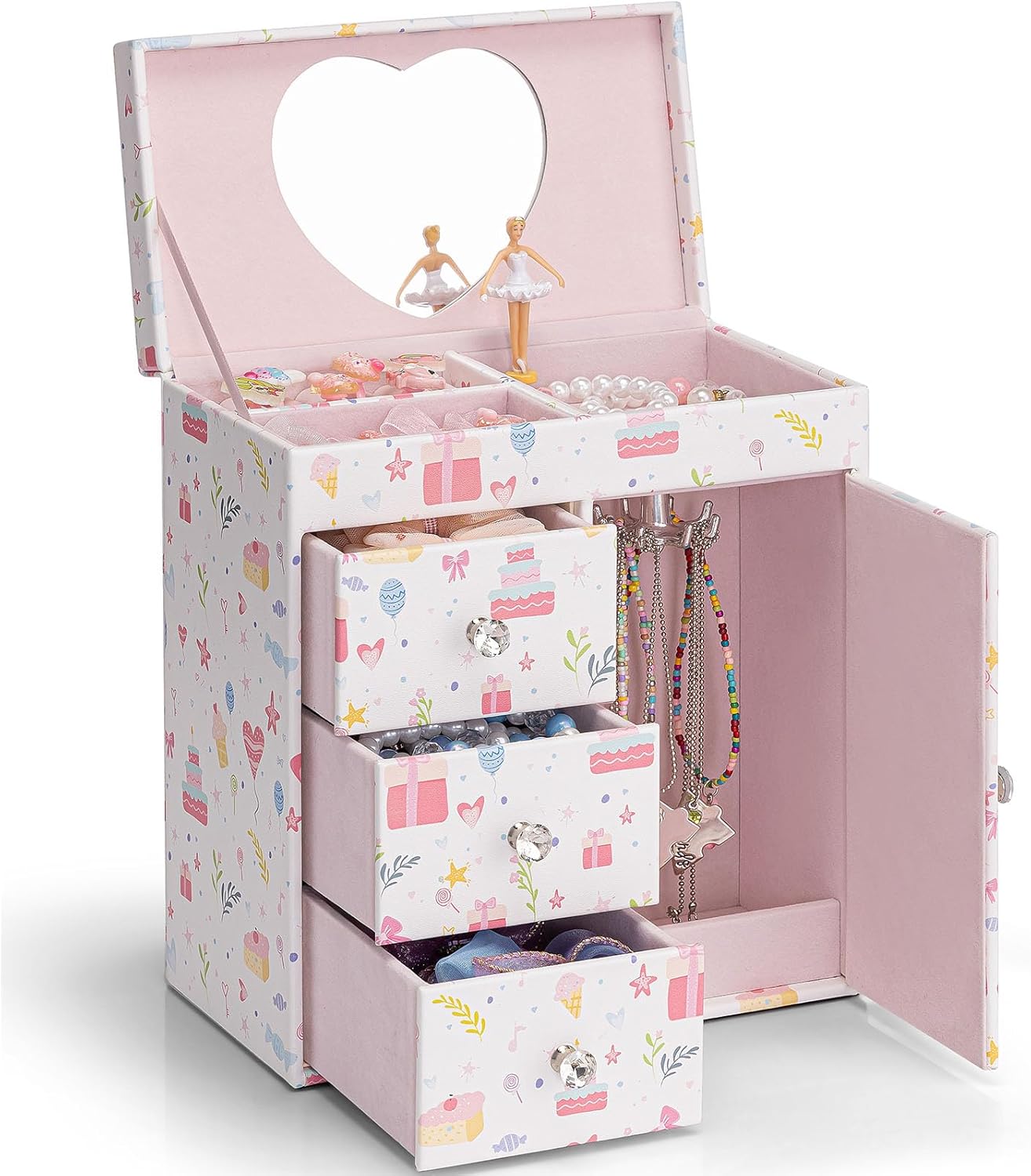 Vlando Musical Jewelry Box for Girls - Large Ballerina Gift