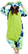 DELEY Unisex Axolotl Costume Onesie - Cozy Plush Jumpsuit