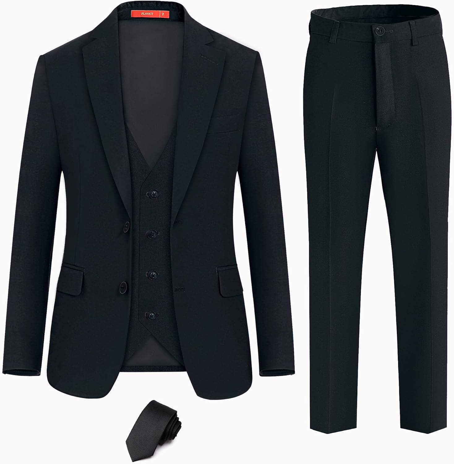 Plavict Boys Formal Suit Slim Fit for Weddings and Events