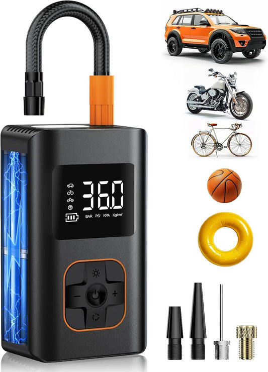 Cordless Tire Inflator - Portable 150 PSI Air Pump