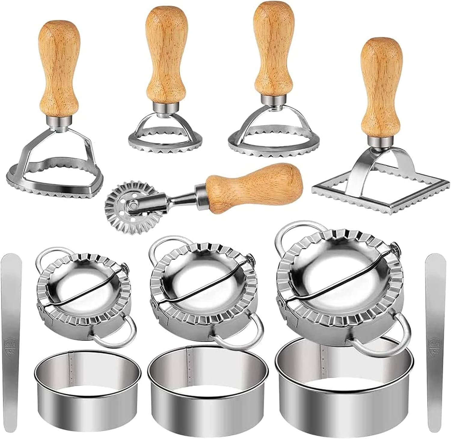 13PCS Stainless Steel Dumplings & Ravioli Set