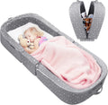 Foldable Toddler Travel Bed - Portable Foam Floor Crib for Travel