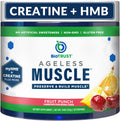 Ageless Muscle Builder Fruit Punch - Creatine HMB Powder for Men
