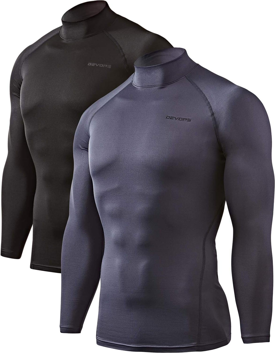 DEVOPS Men's Thermal Turtle Mock Neck Shirts for Ultimate Comfort