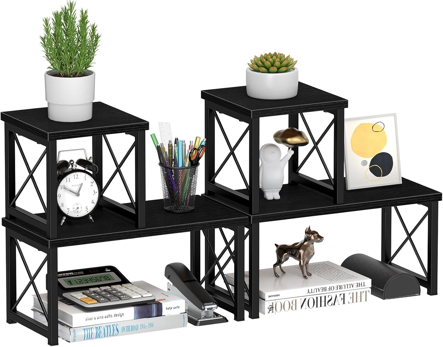 Honiter 2 Sets Desk Shelf - Versatile Desktop Organizer Solution