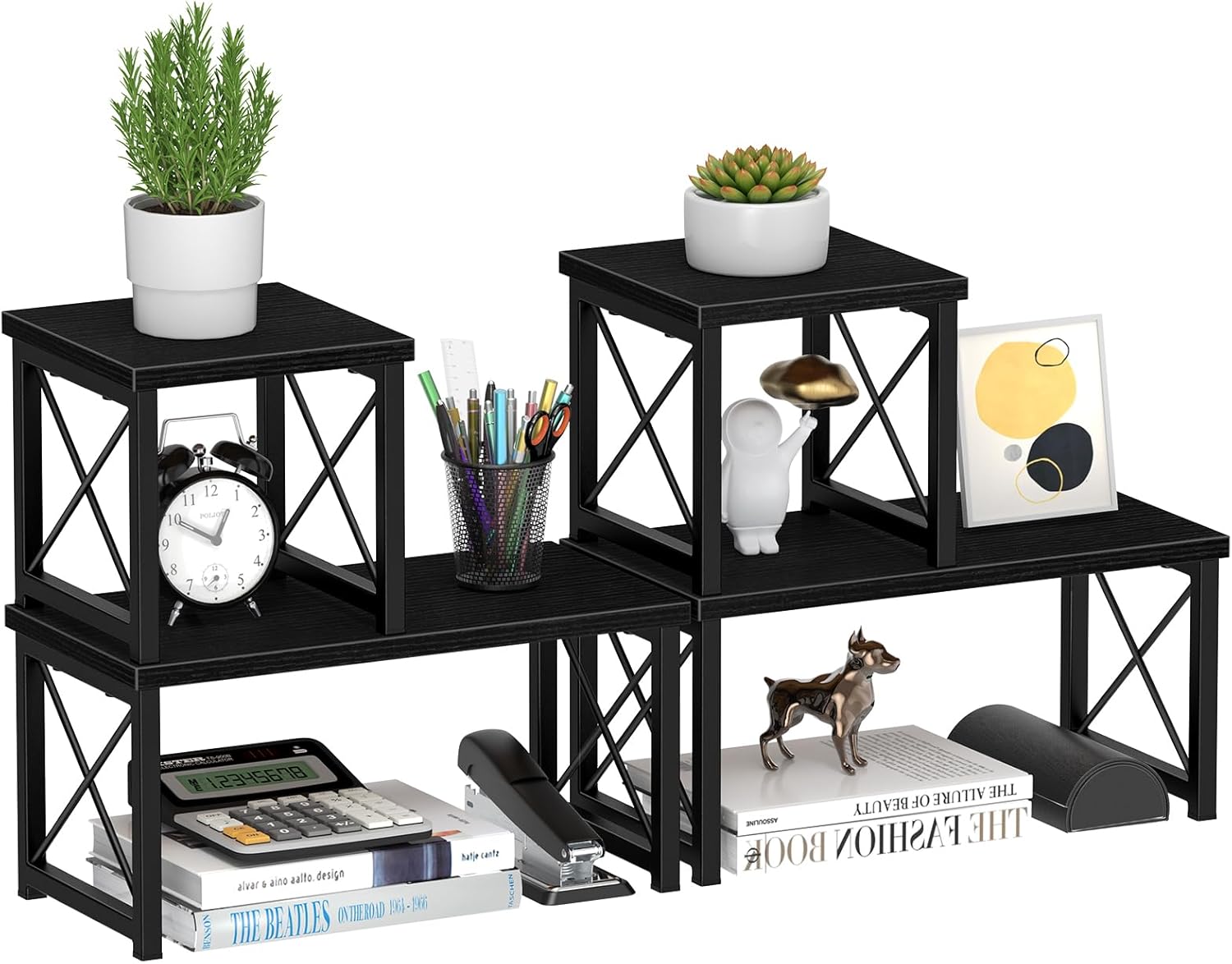 Honiter 2 Sets Desk Shelf - Versatile Desktop Organizer Solution