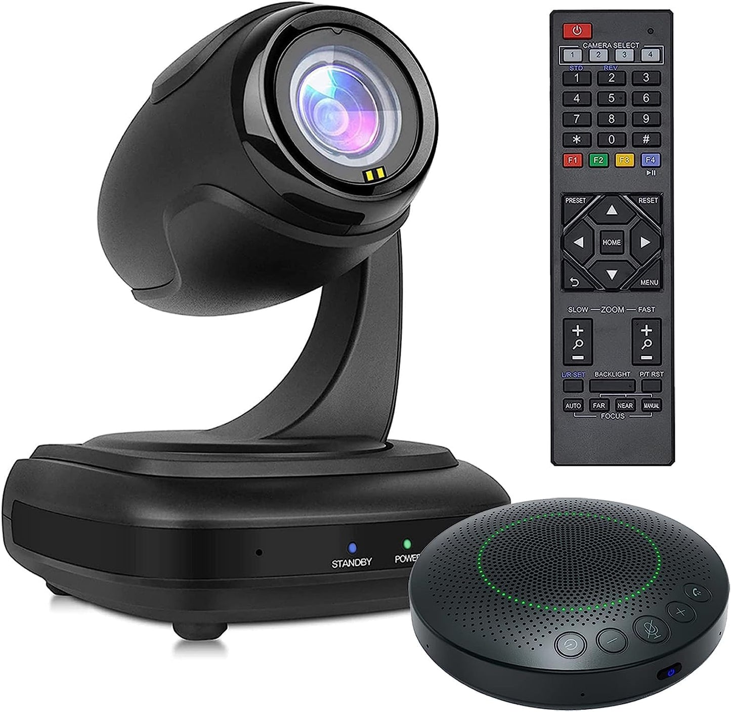 Conference Room Camera System with AI Tracking and 3X Zoom