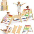 7-in-1 Climbing Toys for Toddlers 1-3 Years Old - Foldable Pikler Set