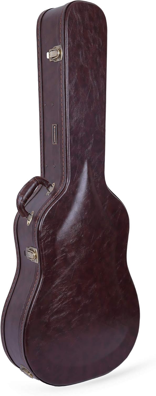 Crossrock Wooden Dreadnought Acoustic Guitar Case for Travel