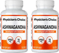 Ashwagandha 1950mg Organic Root Powder Capsules - Stress & Mood