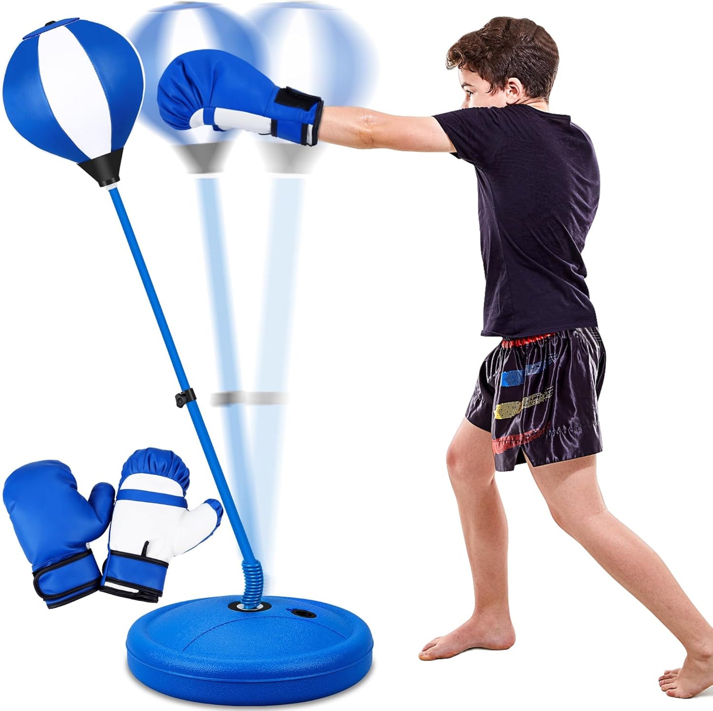 Punching Bag Set for Kids Aged 3 to 10 Years - Fun & Active