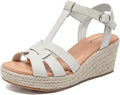 Wide Width Womens Wedge Sandals - 3.14in Platform Espadrille