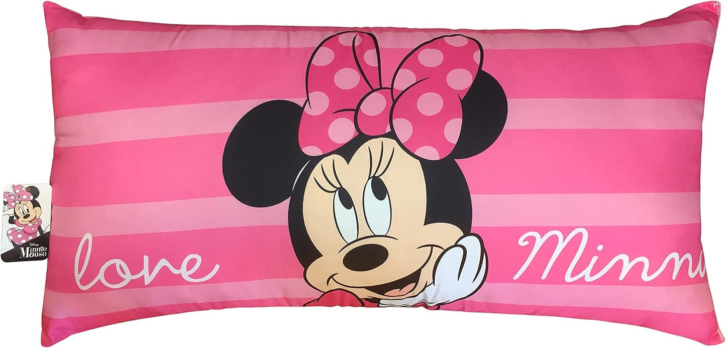 Disney Minnie Mouse Love Body Pillow Cover - Super Soft Kids Bedding