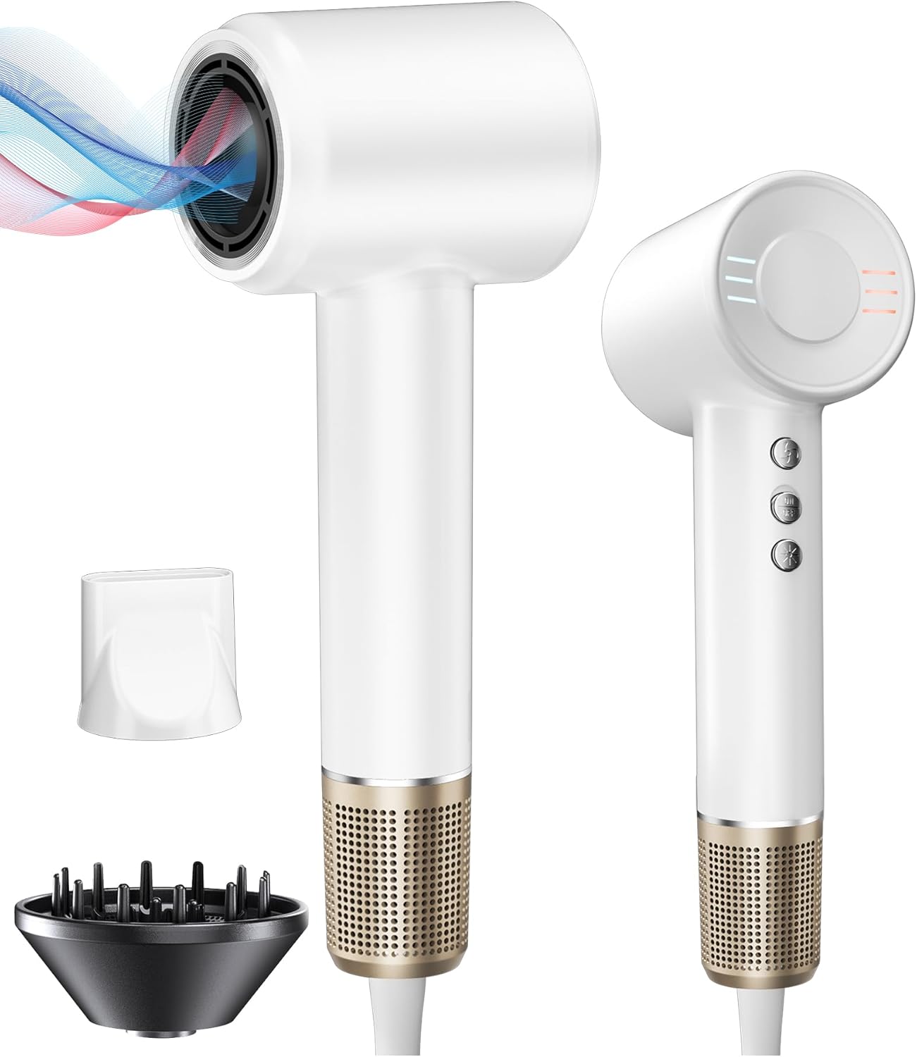 High-Speed Ionic Hair Dryer for Fast Drying and Low Noise