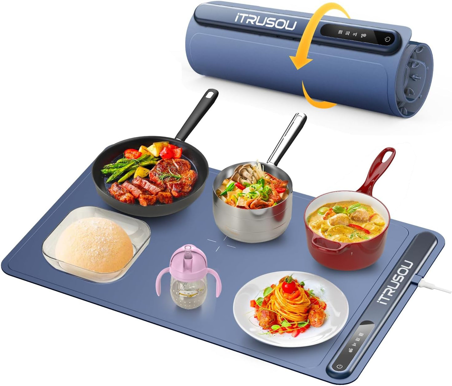 Electric Warming Tray - Portable Food Warmer for Gatherings