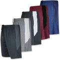5 Pack Men's Quick Dry Athletic Shorts - 9in Inseam Performance