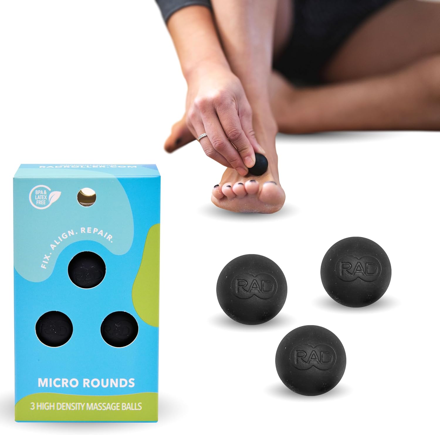 RAD High Density Therapy Balls - Deep Tissue Relief