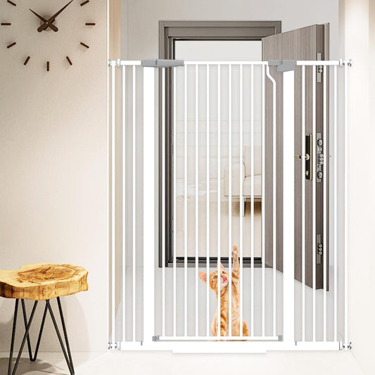 51.18in Extra Tall Pet Cat Gate for Doorway and Hallway
