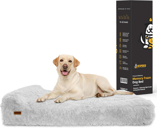 KOPEKS Orthopedic Memory Foam Dog Bed for Extra Large Dogs