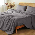 Queen Size 100% French Linen Bed Sheets for Luxurious Comfort