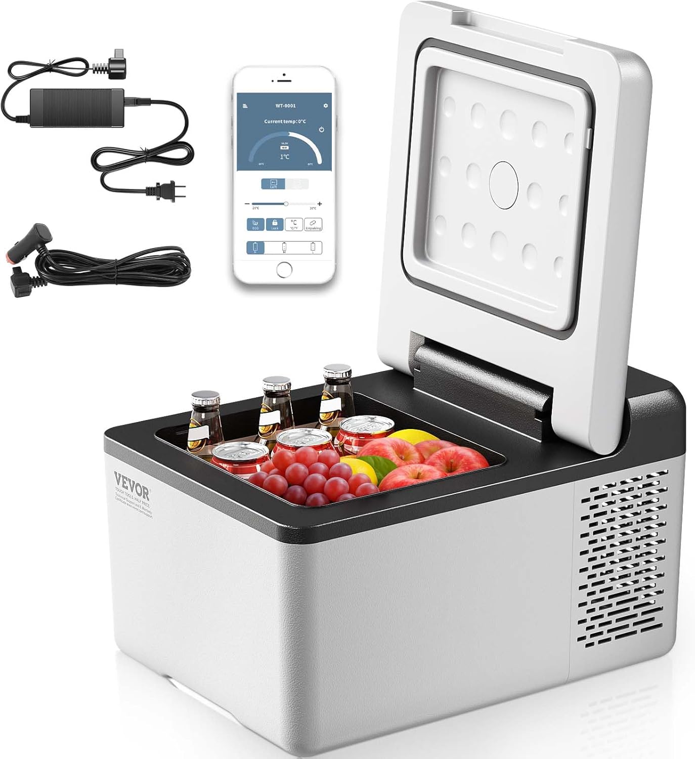 VEVOR 10 Quart 12 Volt Portable Mini Freezer for Car Travel
