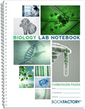 Carbonless Biology Lab Notebook 100 Sets (8.5 in x 11 in) - Duplicator