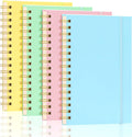 Hardcover Spiral Notebook 4 Pack - College Ruled, 5.83in x 8.5in