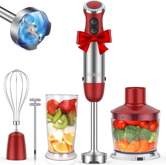 KOIOS 5-in-1 Hand Blender, 1000W Power & 12 Speeds